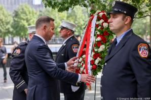 [VIDEO] Para Prezydencka upamiętniła ofiary ataków terrorystycznych 11 września w USA