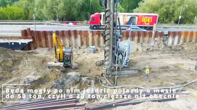 [VIDEO] DK82 budowa mostu w Łęcznej, sierpień 2024 r.