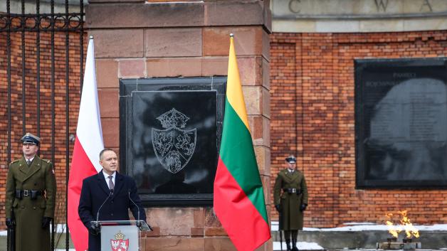 [VIDEO] Prezydent RP Karol Nawrocki podczas uroczystych obchodów 163. rocznicy wybuchu Powstania Styczniowego na Cytadeli w Warszawie